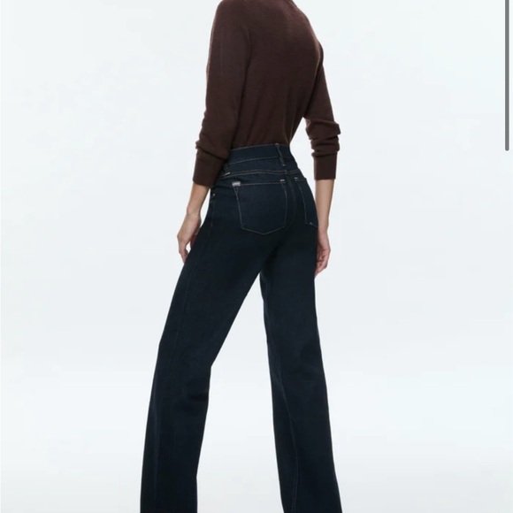 Alice + Olivia Bodie Dark Rinse Jeans, low rise, full length, perfect bootcut. - Picture 2 of 10